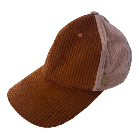 Steve Madden Accessories - Steve Madden Women's Baseball‎ Cap Corduroy Adjustable Pink And Brown